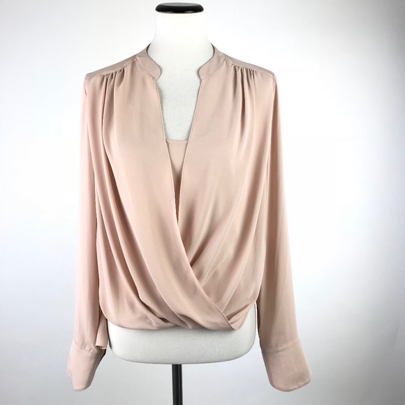 bcbg wrap blouse